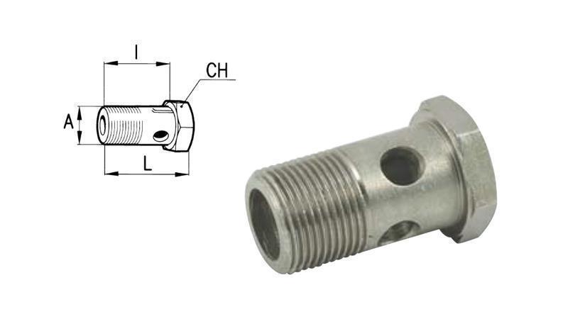 BOLT CREUX HYDRAULIQUE M18x1.5