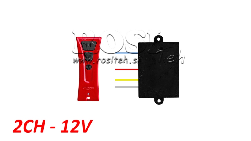 WIRELESS IRÁNYTÚ 2CH - 12V