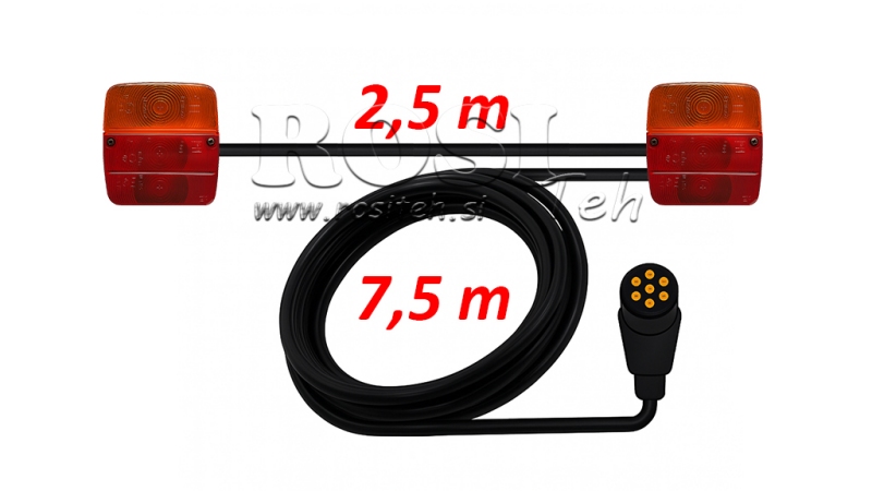 LICHTSET MET KABEL 7.5M+2.5M