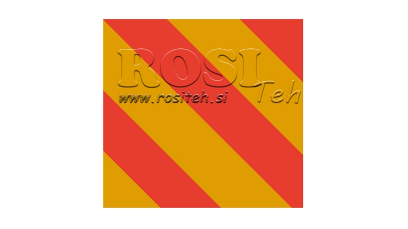 ALU PLOČA UPOZORENJA ZA VOZILA I PRIKLJUČKE 423x423mm