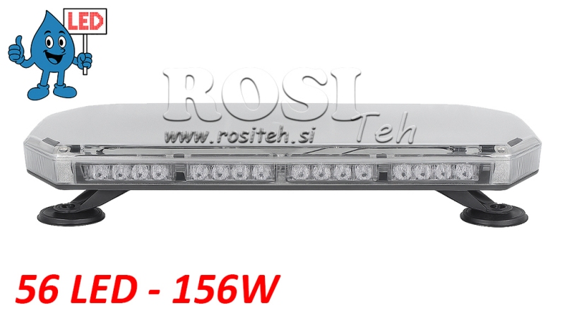 LAMPĂ ROTATIVĂ STROBOSCOPICĂ MAGNETICĂ LED 56 LED 156W 12V-24V