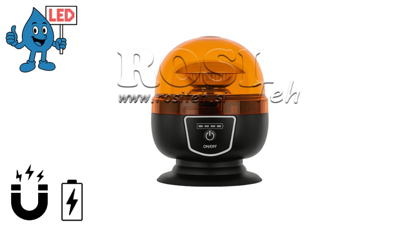 LUZ MAGNÉTICA ROTATIVA LED - BATERÍA