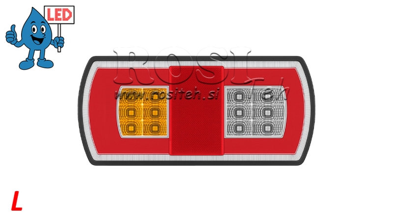 LED ЗАДНА СВЕТЛИНА КОМБИНИРАНА 12/24V ЛЯВА