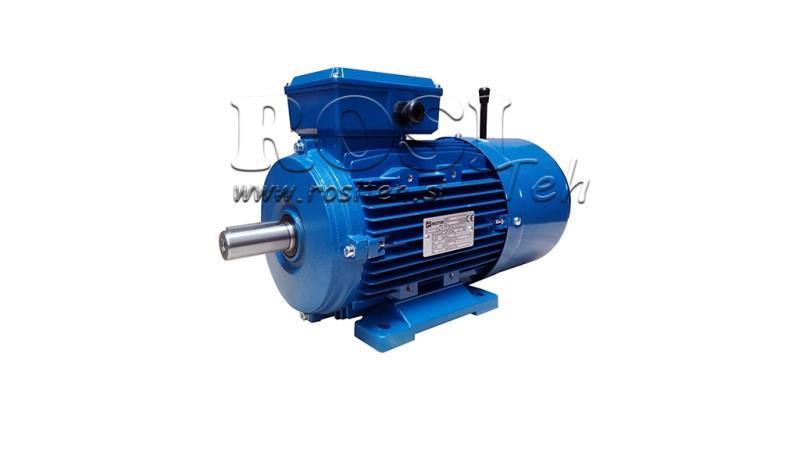 2.2kW-MOTOR ELECTRIC CU FRÂNĂ MSH100L1-4_1420rpm 3Faze picioare-B3