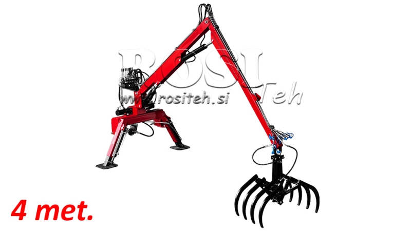 HYDRAULICKÝ NAKLADAČ S VIDLICAMI HUT 4 MET.