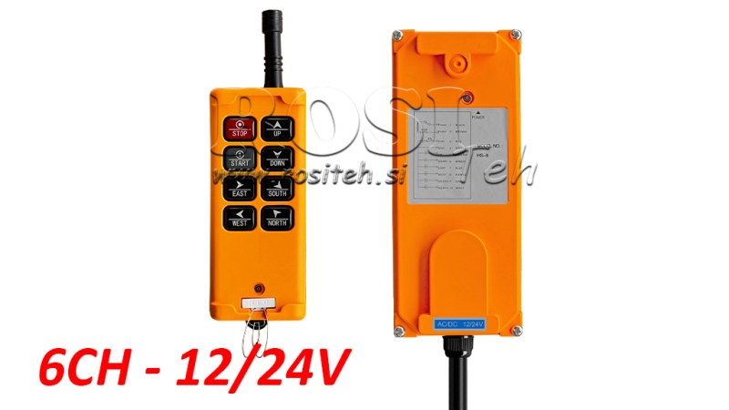 RADIO REMOTE CONTROLLER 6CH - 12/24V