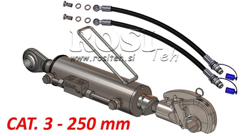 HYDRAULISK TOPPSTAG MED GJENGET FANGHAKE - CAT. 3 - 80/40-250 (+95 HP) (32,2 mm)