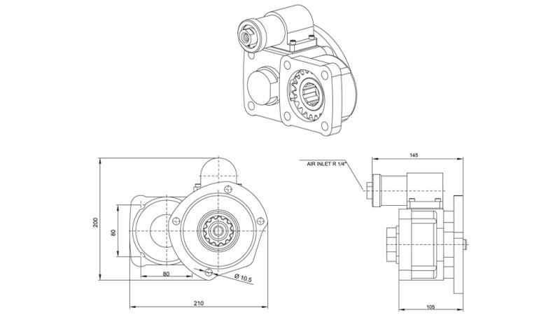 Dimensions DE POMPE HYDRAULIQUE - VOLVO R6-2