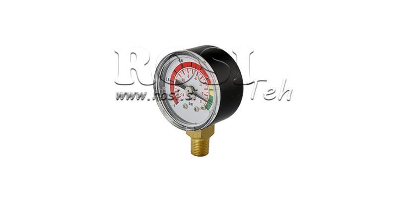 VACUUM METER HIDRAULINIAM FILTRUI -1 - 0 BAR - 1/8