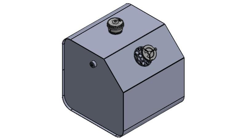 МЕТАЛЕН РЕЗЕРВОАР ВРЪХ 150 Лит 600x600x500mm