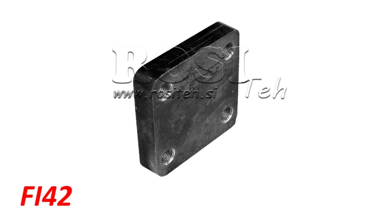 BRIDA DE MONTAJE PARA GANCHO DE REMOLQUE GIRATORIO FI42 EN CARCASA