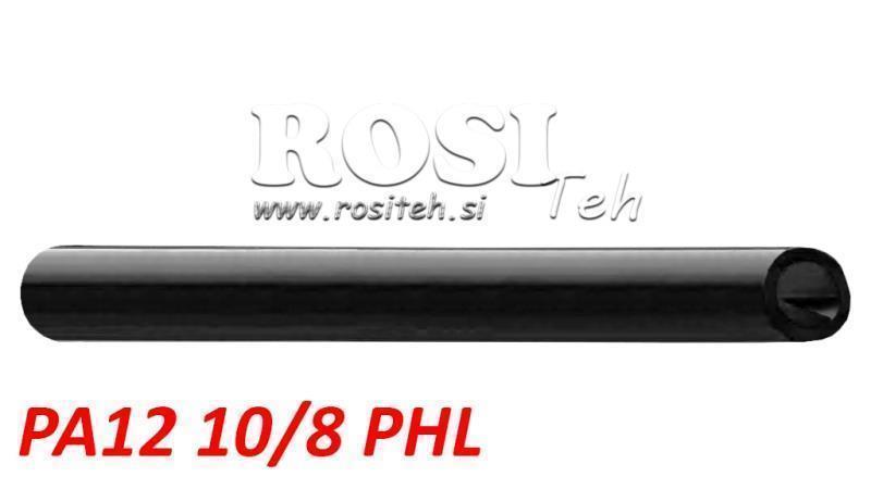 PA 10/8 PA12PHL FEKETE LEVEGŐ CSŐ POLIAMID DIN74324