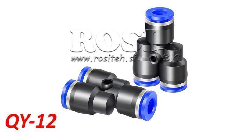 PNEUMATISCHER STECKER Y VERBINDER TPA OHNE GEWINDE QY-12
