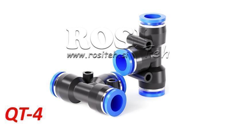 PNEUMATISK PLUGG T KOBLING TPA UTEN GJENGER QT-4
