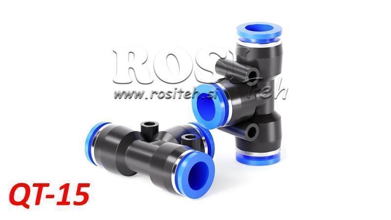 PNEUMATISK PLUGG T KOBLING TPA UTEN GANG QT-15