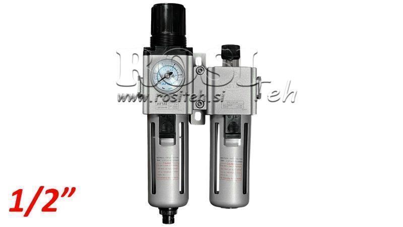 PNEUMATYCZNA JEDNOSTKA PRZYGOTOWAWCZA 300 G1/2 40µ 0-10b