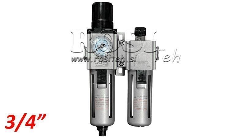 JEDNOSTKA PRZYGOTOWANIA PNEUMATYCZNEGO 600 G3/4 40µ 0-10b