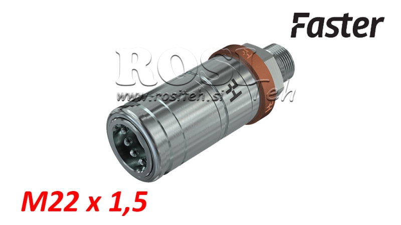 ACOPLAMIENTO RÁPIDO TRACTOR FEMENINO 3CFPV EMPUJE - TIRÓN M22X1.5