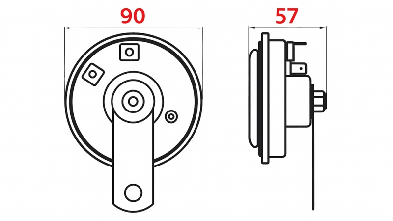 SIREN Tüüp 1 - HORN 12V