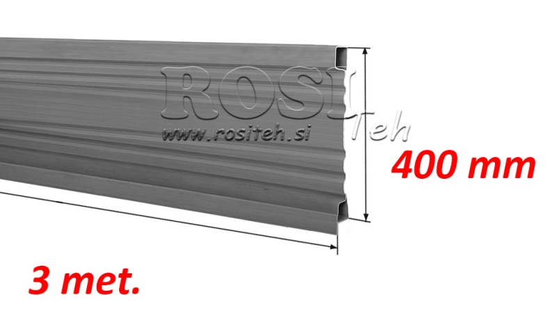 ΠΛΕΥΡΙΝΟ ΠΑΝΕΛ ΓΙΑ ΑΝΑΤΡΟΠΗ ΤΡΕΙΛΕΡ 3 ΜΕΤ. - ΥΨΟΣ 400 MM