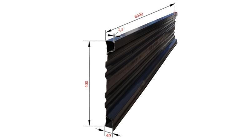 SĀNU PANELIS TIPPER TRAILER 6 MET. - AUGSTUMS 400 mm