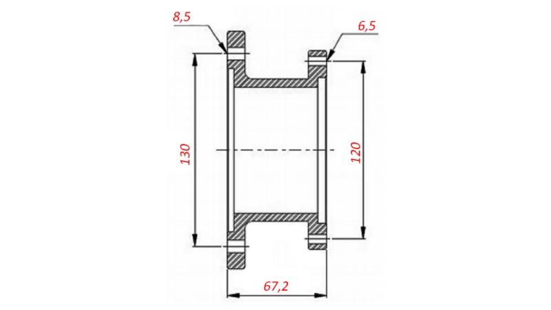 KLOKKE FOR HYDRAULISK PUMPE - DIREKTE MONTERING