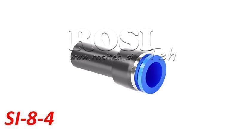 PNEVMATSKI VTIČNI REDUCIRNI PRIKLJUČEK TPA BREZ NAVOJA SI-8-4