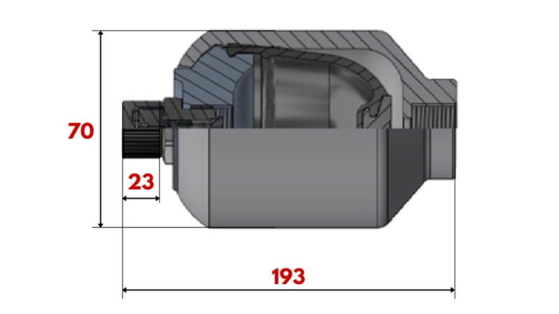 ХИДРАВЛИЧЕН АКУМУЛАТОР 0,35 LIT - M18x1,5