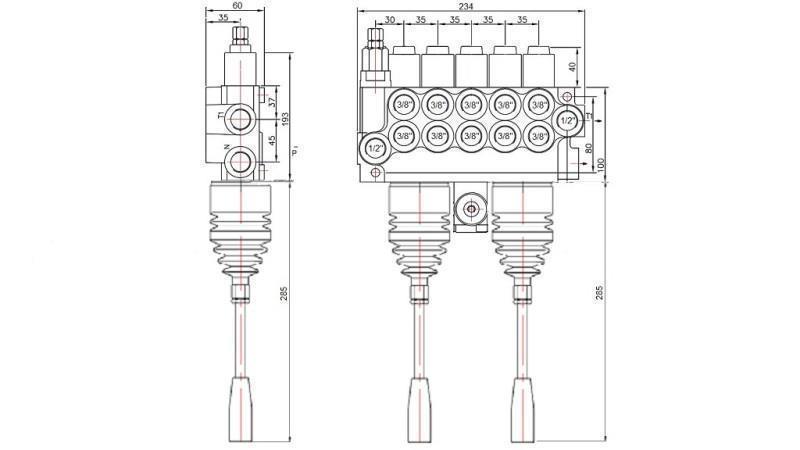 HID. VALVE 5xP40 2x JOYSTICK