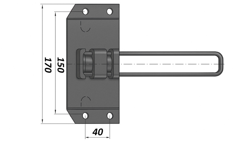 SOPORTE PARA CUÑA DE METAL 1,600 KG