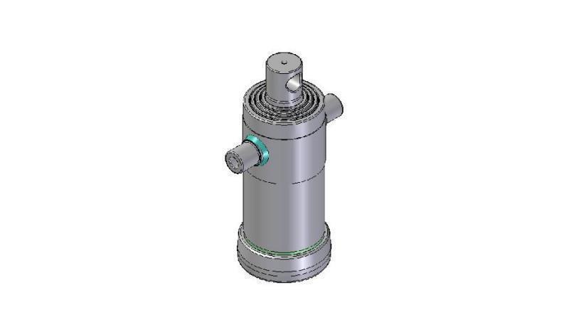 4041F -TELESCOPISK CYLINDER STANDARD/HUL 4 TRIN SLAG 1040 FI 152
