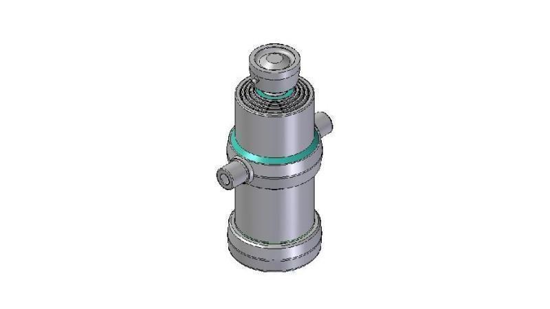 4071S -TELESCOPISK CYLINDER STANDARD/BOLL 4 STEG SLAG 970 DIAMETER 170