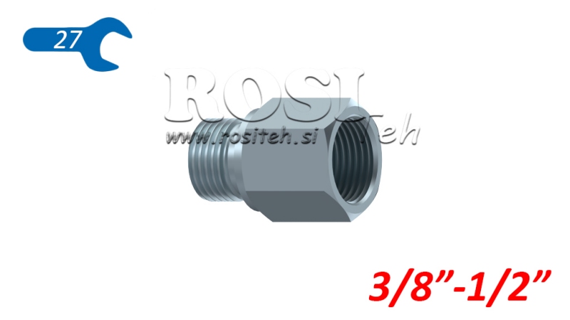 HÜDRAULIKALISED ADAPTER MALE-FEMALE 3/8-1/2