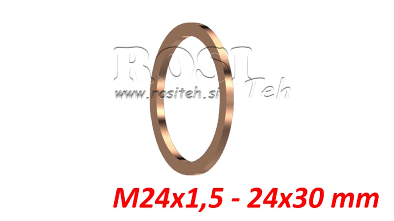 KOPEREN RING M24X1.5 - 24X30 MM