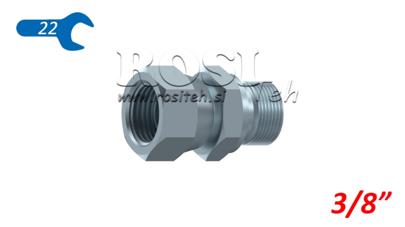 HIDRAULINIS DUBLINIS RAKTAS SU SUKAMUOJU VERŽLIU 3/8