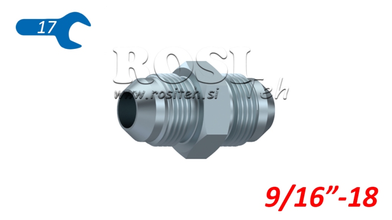 HYDRAULICKÝ DVOJITÝ SKRUTKOVÝ SPOJ JIC74° 9/16”-18 9/16”-18