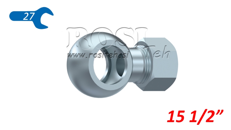 FURTUN METALIC BANJO 1/2 CU NUT