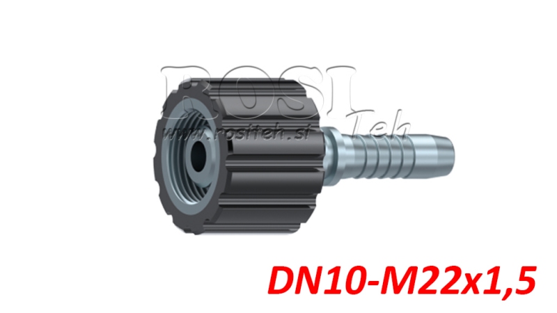 CONEXIÓN HEMBRA DN10-M22X1.5 PARA MANGUERA DE LAVADO