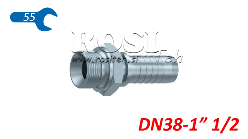 POŁĄCZENIE HYDRAULICZNE BSP MĘSKIE DN38-1 1/2