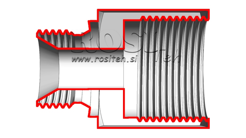 HYDRAULIK ADAPTER MÄNNLICH-WEIBLICH 1