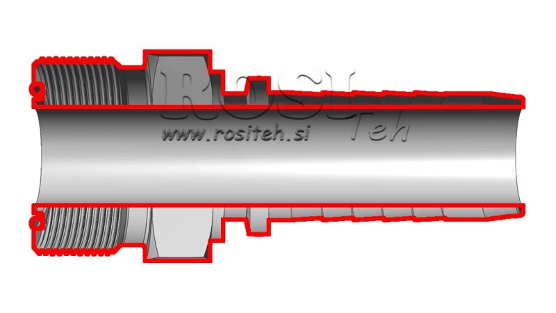 HYDRAULICKÉ PŘIPOJENÍ AGORFS MUŽ DN10-11/16-16