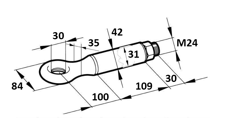 ВЪРТЯЩ СЕ КУКИ ЗА ТЕГЛЕНЕ FI30 2500/400KG