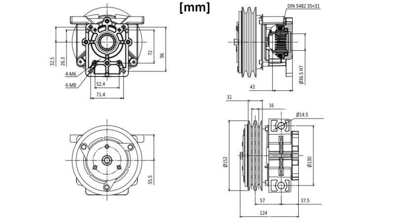 ΗΛ. ΜΑΓΝΗΤΙΚΟΣ ΣΥΝΔΕΤΗΡΑΣ 12V ΓΙΑ ΑΝΤΛΙΑ ΓΡ.2 διαστάσεις