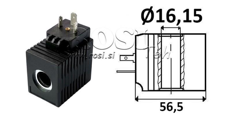 ELEKTROMAGNETISK SPOLE 24V DC - CB12 - fi 16.15mm-52mm 16W