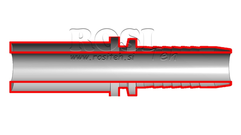 HÜDRAULINE ÜHENDUS TORU ÜLEMINEK OTSE DN13-d.18