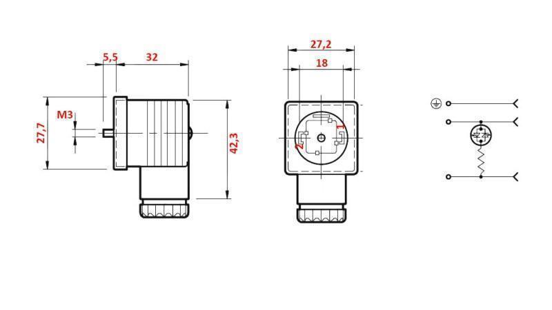 CONNECTEUR ÉLECTRIQUE LED 12-24 V CC