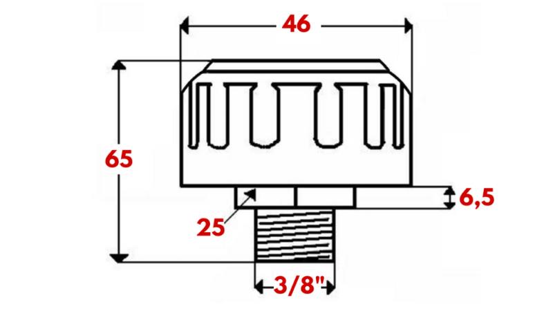 METALLER FÜLERSTÖPSEL MIT ABDRÖSSLER 3/8