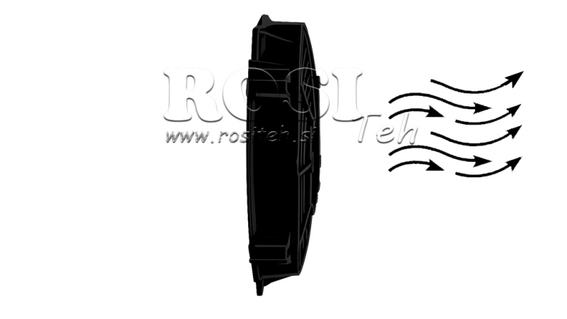 AXIÁLNÍ VENTILÁTOR 225MM TAŽNÝ 12V