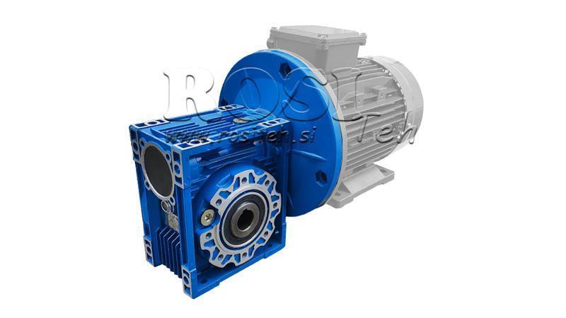 RIDUTTORE PMRV-75 PER MOTORE ELETTRICO MS100 (2.2-3-4kW) RAPPORTO 7.5:1