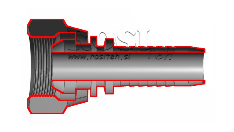 POŁĄCZENIE HYDRAULICZNE BSP ŻEŃSKIE DN13-3/8